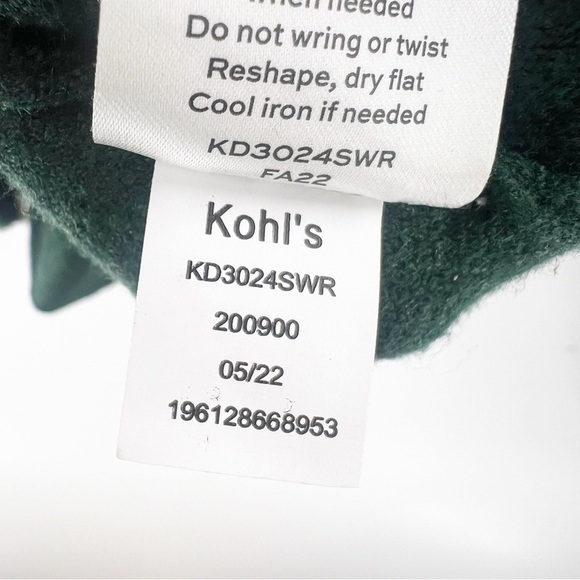 ✅ Draper James RSVP Women’s Button Down Belt Cardigan Green w/White Size XXL - Picture 4 of 5